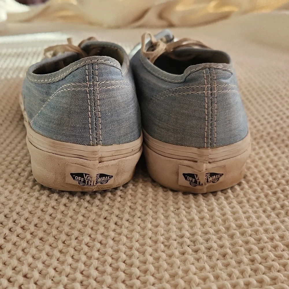 Casual Blue Canvas Sneakers - Picture 3 of 6